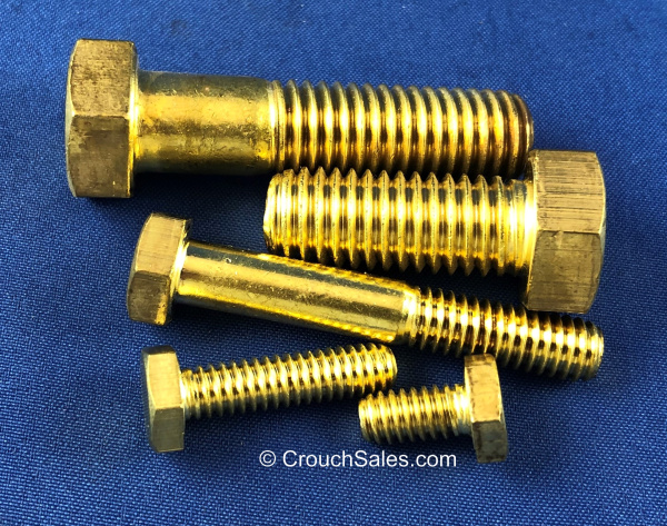 Hex Bolts Brass Coarse Thread