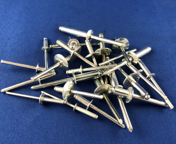 Albany County Fasteners Aluminum POP Rivets – 64C 3/16 X 1/4 Grip, Countersunk Head – Qty 100, USA Made