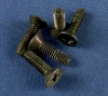 Flat Head Thread Cutting Screws Type F Black Zinc BZ