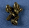 Pan Head Thread Cutting Screws Type F Black Zinc BZ