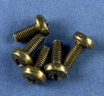 Metric Pan Head Machine Screws Black Zinc BZ