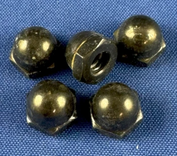 Cap Acorn Nuts Black Zinc BZ