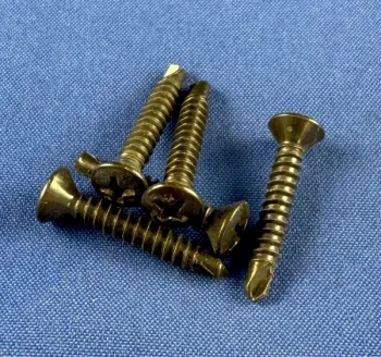 Oval Head Black Zinc Self-Drilling Screws Phillips