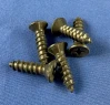 Flat Head Sheet Metal Tapping Screws Phillips Black Zinc BZ